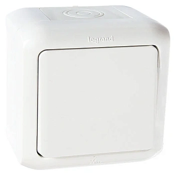 Картинка: выключатель quteo ip44 (белый)   т.м.legrand в Минске
