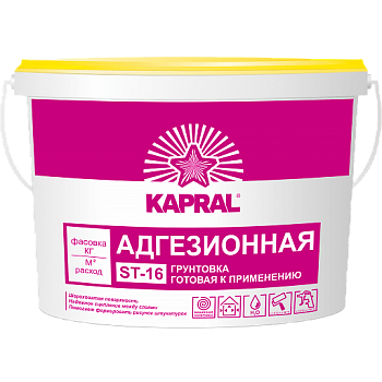 Картинка: грунтовка белая вн п 1 пс «kapral st-16» стб 1263 ведро 15 кг в Минске