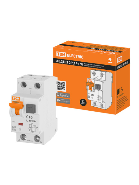 Выключатель авт. дифференциального тока  63 С16 30 мА TDM  в #REGION_NAME_DECLINE_PP# - изображение Изображение: выключатель авт. дифференциального тока  63 с16 30 ма tdm  в #REGION_NAME_DECLINE_PP#
