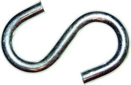 Крючок S-образный М 6, цинк (упак/8шт)