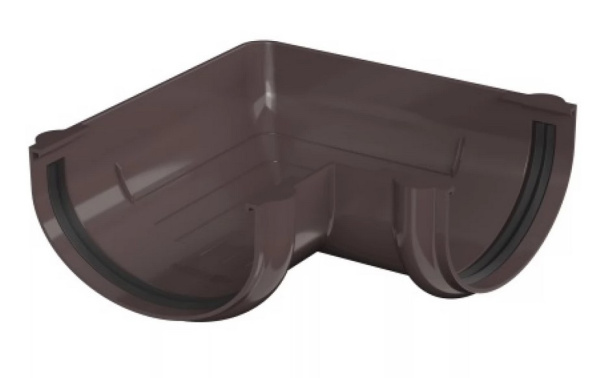 Изображение: угол желоба 90° тн оптима, коричневый ral 8019 в #REGION_NAME_DECLINE_PP#
