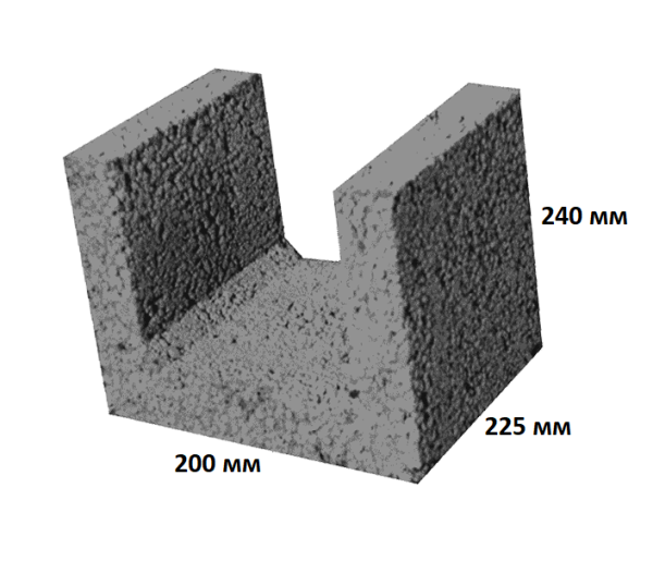 Изображение: блоки керамзитобетонные (225х200х240) строительные термокомфорт для перемычек (на под.120шт) в #REGION_NAME_DECLINE_PP#