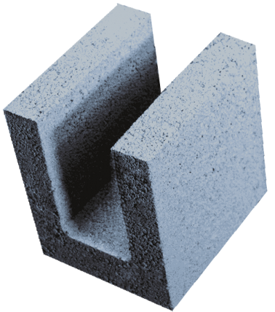 Изображение: блоки керамзитобетонные (225х200х240) строительные термокомфорт для перемычек (на под.120шт) в Минске