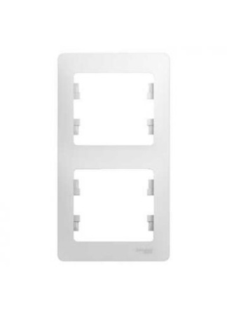 Рамка Glossa GSL000106 2-пост верт. бел, т.м.Schneider Electric в Минске - изображение Изображение: рамка glossa gsl000106 2-пост верт. бел, т.м.schneider electric в Минске