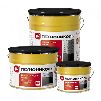 Картинка: мастика кров. и гидроиз. битумно-полимерная холодная мбпх  мктн (ведро 20кг) в Минске