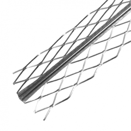 Изображение: уголок для мокрых штукатурок 2,5м (34мм) (упак.25шт) (стальной сетчатый) в Минске