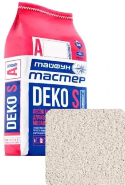 Песок кварцевый белый А2 "Тайфун Мастер" DEKO S (мешок 5,4кг) в #REGION_NAME_DECLINE_PP# - изображение Изображение: песок кварцевый белый а2 "тайфун мастер" deko s (мешок 5,4кг) в #REGION_NAME_DECLINE_PP#