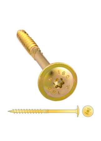 Шуруп 8х240мм  самонарезающий для дерева прессшайба (упак/50шт)