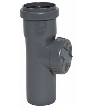 Картинка: прочистка кан. пп 110 с разделителем графит (ral7016) armakan в Минске