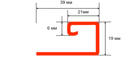 J профиль ТН ОПТИМА, бруния, 3м в Минске - изображение Изображение: j профиль тн оптима, бруния, 3м в Минске