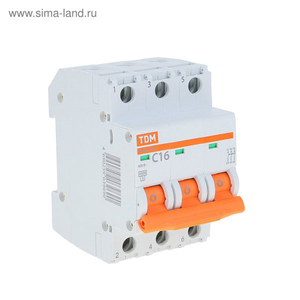 Выключатель авт. ВА 47-29  3Р 16А   в #REGION_NAME_DECLINE_PP# - изображение Изображение: выключатель авт. ва 47-29  3р 16а   в #REGION_NAME_DECLINE_PP#