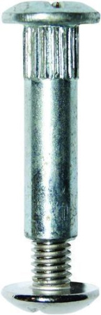 Мебельный винт-стяжка 4х30 (гайка М4х30, винт М4х15), цинк (пакет/10шт)
