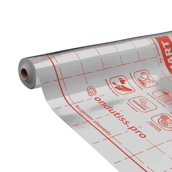 Пленка строительная пароизоляционная отражающая Ондутис Smart Termo (рулон 30м2) плотность 70 г/м2 в #REGION_NAME_DECLINE_PP# - изображение Изображение: пленка строительная пароизоляционная отражающая ондутис smart termo (рулон 30м2) плотность 70 г/м2 в #REGION_NAME_DECLINE_PP#