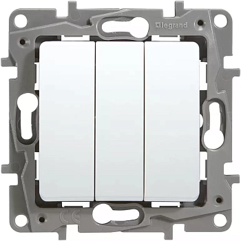Выключатель Legrand Etika Plus (белый) 3 кл.10А  в Минске - картинка Картинка: выключатель legrand etika plus (белый) 3 кл.10а  в Минске