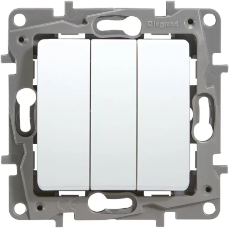Выключатель Legrand Etika Plus (белый) 3 кл.10А  в Минске - изображение Изображение: выключатель legrand etika plus (белый) 3 кл.10а  в Минске