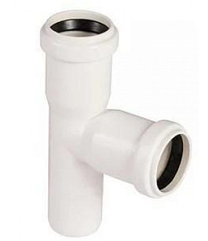 Картинка: тройник канализационный внутр. пп белый 50х32х90° armakan в Минске