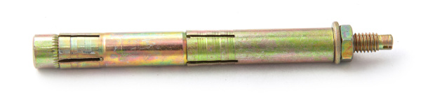 Болт анкерный с гайкой 12х100 двухраспорный (с этик 1 шт) (Китай)