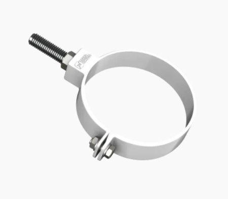 Изображение: хомут трубы тн пвх, универсальный белый  в Минске