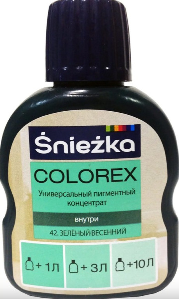 Красители Colorex №42 (зеленый весенний) 0.10л в #REGION_NAME_DECLINE_PP# - изображение Изображение: красители colorex №42 (зеленый весенний) 0.10л в #REGION_NAME_DECLINE_PP#