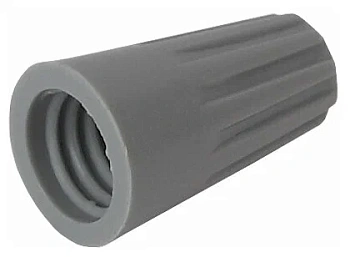 Картинка: зажим соединительный  ( 3мм)  изолирующий сиз-1 (серый) (50шт) tdm (рф)  в Минске