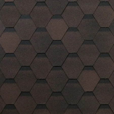 Изображение: черепица гибкая технониколь коньково-карнизная, коричневый оптима (5 м2/уп)  в Минске