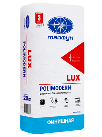 Изображение: шпатлевка люкс polimodern  белая (20кг) в Минске