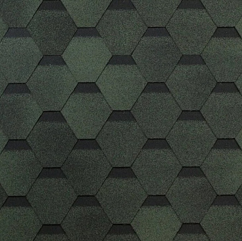 Картинка: черепица гибкая технониколь коньково-карнизная, зеленый оптима (5 м2/уп)   в Минске