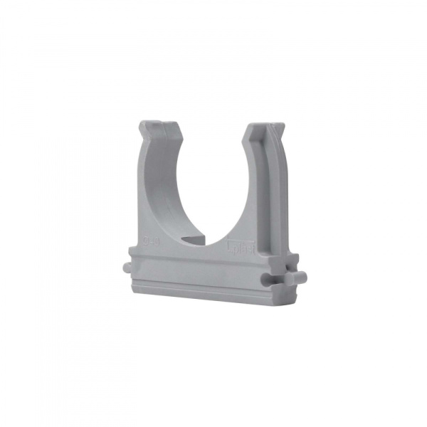 Крепеж-клипса для трубы 40мм (пласт)  т.м.Кабельмаркет в #REGION_NAME_DECLINE_PP# - изображение Изображение: крепеж-клипса для трубы 40мм (пласт)  т.м.кабельмаркет в #REGION_NAME_DECLINE_PP#