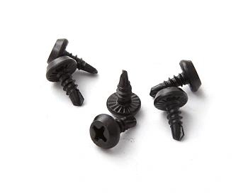 Саморез 3,5х9,5 сверло (черный) хим.фос. прм (упак.1500шт/1,530кг)