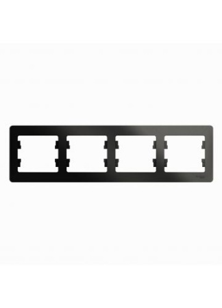 Рамка Glossa 4-пост, гориз. антрацит т.м.Schneider Electric в Минске - изображение Изображение: рамка glossa 4-пост, гориз. антрацит т.м.schneider electric в Минске