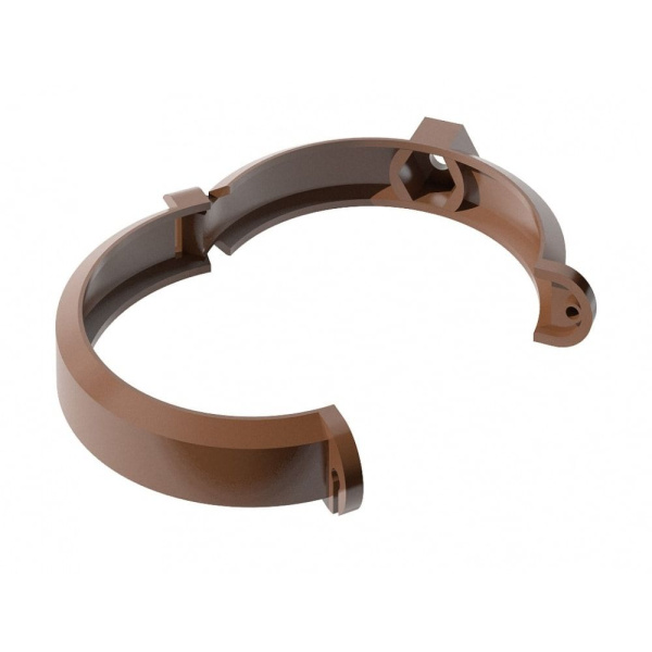 Изображение: хомут трубы polivent пвх универсальный l=140 (коричневый) (200шт/кор)   в #REGION_NAME_DECLINE_PP#