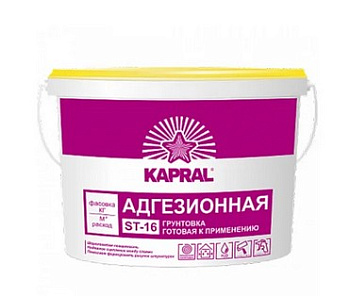 Картинка:  грунтовка белая вн п 1 пс «kapral st-16» стб 1263 ведро 3,75 кг в Минске