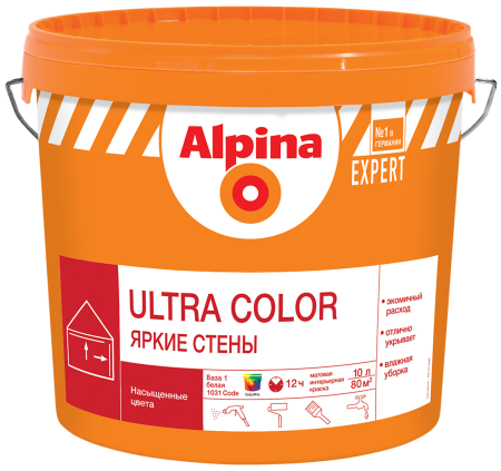 Изображение: краска вд-ак alpina expert ultra color base 3 (яркие стены база 3), 2,35 л/3,7кг в Минске