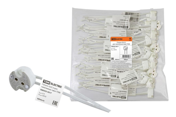 Патрон GU5.3 для галогенных ламп TDM  в #REGION_NAME_DECLINE_PP# - изображение Изображение: патрон gu5.3 для галогенных ламп tdm  в #REGION_NAME_DECLINE_PP#