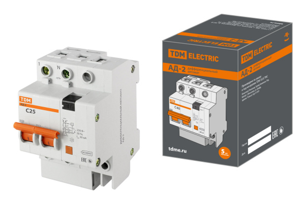 Автоматы дифференциальные  АД -2 2Р 25А TDM (30м) в #REGION_NAME_DECLINE_PP# - изображение Изображение: автоматы дифференциальные  ад -2 2р 25а tdm (30м) в #REGION_NAME_DECLINE_PP#