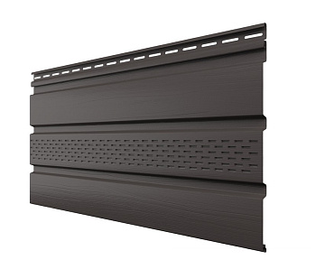 Картинка: софит тн, частично перфорированный, пекан, 3м в Минске